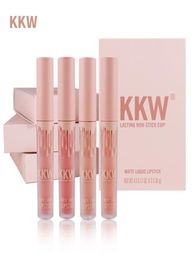 4PCS Schoonheid Glaza Set Lipstick Naakt Matte vloeibare Lip Gloss Moisturerende waterdichte Lipstick Lip Glaze Set Lip Gloss8986581