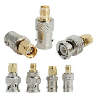 4PCS BNC tot SMA -connectoren Type mannelijke vrouwelijke RF Connector Adapter Test Converter Kit Set