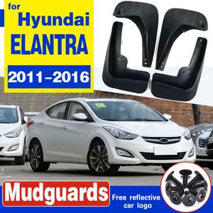 4pcs Car Mud Flaps for Hyundai Elantra 2011-2016 Fender Flares Splash Guards Mudguards