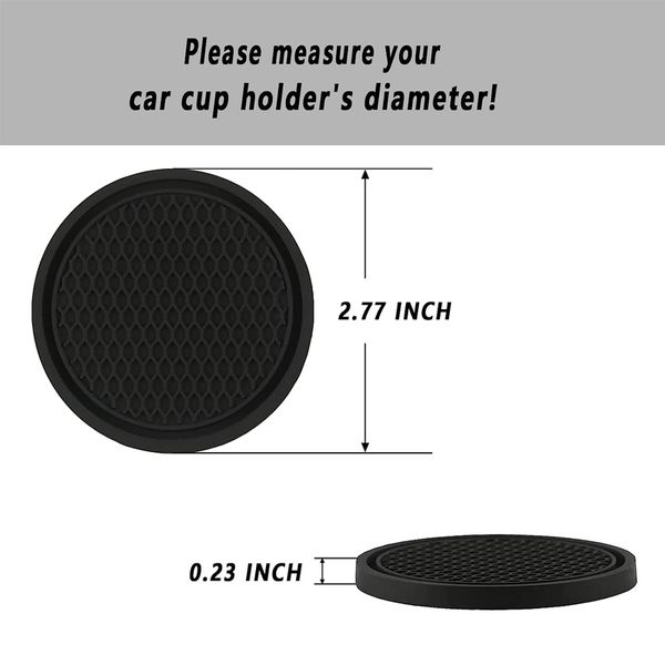 4pcs Car Tobe Holder Coasters Auto non glissée Car porte-boisson Drink Drink Mat Véhicule Intérieur Décor de décoration