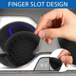 4-stks Autocup Mat Siliconen Insert Auto Cup Placemat Non-Slip Car Cup Protective Pad Heat Resistance Waterdichte Auto-onderzetters