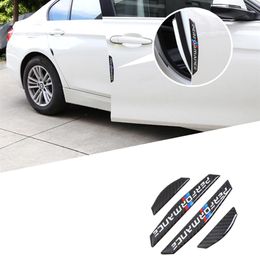 4 Stuks Auto Deur Protector Koolstofvezel Deur Side Stickers Auto Anti-Collision Strips Sticker Voor Bmw E90 e46 F30 F10 X1 X3 X5 X6 Gt Z265Q