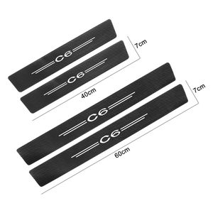 4PCS Autodeur Dill Plaat Sticker Drempel Decalaccessoires voor Citroen C1 C2 C3 C4 Cactus Picasso C4L C5 C6 C8 C-ELYSEE VTS