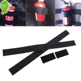 4 pièces voiture extincteur fixe ceinture voiture intérieur coffre Nylon fixe ceinture extincteur organisateur bande magique universel voiture Gadget