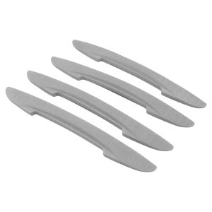 4pcs voiture côté porte bord Protecteur Protecteur Strip Scrapy Guard Guéris Gardiens Handle Couverture de couverture de voiture d'autocollant 3D Emblème