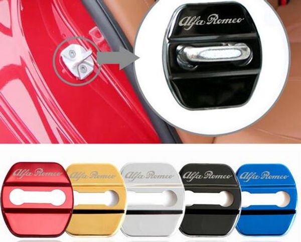 Étui de Protection de serrure de porte de style de voiture pour Alfa romeo giulia stelvio, accessoires d'emblèmes