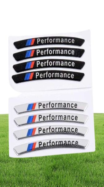 4PCS Car Wheel Sticker Performance Performance M Déscalants pour BMW E46 E90 E60 E39 E36 F30 F10 F20 X5 E70 E53 M G30 E91 E34 F31 E30 E925866501