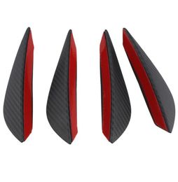 4 pièces en fibre de carbone couleur ajustement pare-chocs avant lèvre séparateur ailerons corps Spoiler Canards Valence Chin3935019