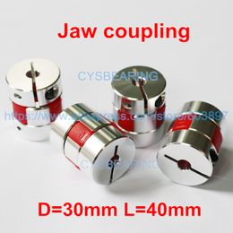 4PCS CF-03 / BW D30L40 Série Flexible Plum Clamp Coupleur CNC Mâchoire Couplage 8/10 / 12/14 / 16 mm