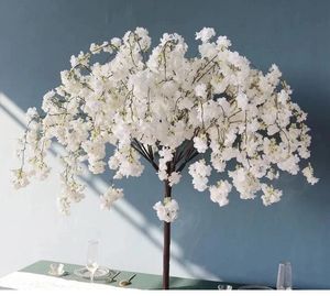 4 stks Kersenboom Simulatie Plant Fake Gesimuleerde Bloem Boom Woonkamer Hotel Bruiloft Decoratie Thuis Feestinrichting