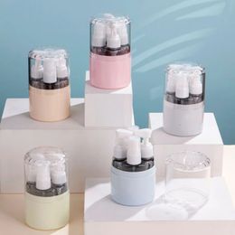 4pcs Clear Air Air Cosmetic Crème Pompe Bouteille Travel Taille Dispensateur Récipient de maquillage pour gel crème 5 couleurs 240416