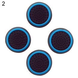 Controlador de 4 PCS Tapa de la tapa de agarre de la palanca de silicona para PS4 para 4 PS4/PS3/PS2 Accesorio del controlador