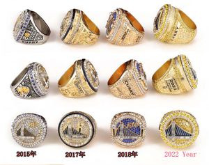 4pcs Curry Basketball Warriors Team Champions Championship Championship With Wooden Display Box 2015 2017 2018 2022 Souvenir Men Fan Gift