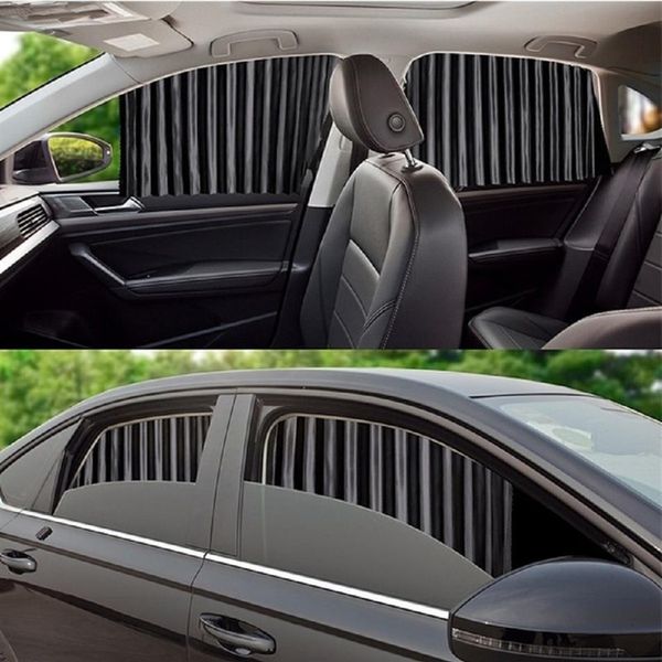 4 PCS Rideaux Installation Magnétique De Voiture Pare-Brise Pare-Soleil Rideau Côté Fenêtre Uv Protection249M