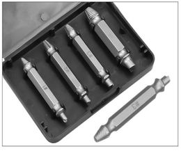 4PCS Beschadigde schroefextractor Boorbits Gids Set Gereedschapsonderdelen Gebroken snelheid Easy Out Bolt Stud gestripte removergereedschappen8577136