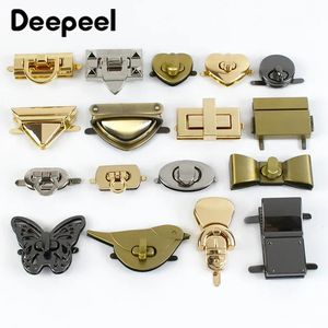 4 stuks Deepeel Metal Bag Lock Gespen Gekleurde Turn Twist Locks Tassen Clre Portemonnee Decor Sluiting DIY Naaien Hardware Accessoire 240126