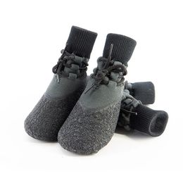 Chaussures d'hiver chaudes et antidérapantes pour chiens, 4 pièces, chaussettes respirantes et douces en noix de coco pour animaux de compagnie, bottes pour chats, petits et grands accessoires pour chiens, 240119