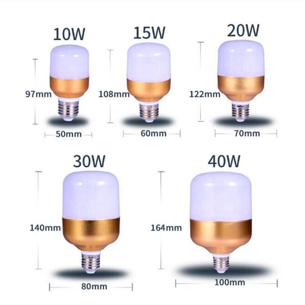 4 Stück E27 LED-Lampe 220 V, LED-Lampe, Spot-Ampullen-Glühbirnen, Bombilla 5 W, 10 W, 15 W, 20 W, 30 W, Lampada SMD2835, Strahler für kaltweiße Innenbeleuchtung, Wohnzimmer, Küche