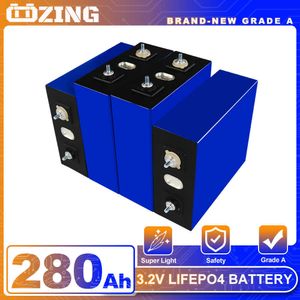 4PCS Grade A 3.2V 280AH LIFEPO4 Batterij Hoge capaciteit Diy Batterij 12V voor golfkar RV EV Boat Solar System EU US Duty Free