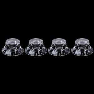 4 stuks Gitaar Snelheidsregeling Tone Volumeknop Voor Gibson Les Paul Onderdelen Transparant