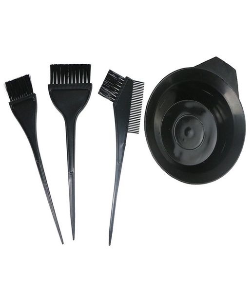 4 Uds. Cuenco para tinte de pelo, Kit de herramientas y cepillos, herramientas para teñir el cabello, salón de peluquería, tinte de estilismo, herramienta DIY 4827970