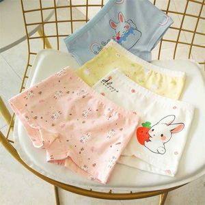 4 stks Kids Ondergoed voor Meisjes Katoen Gedrukt Sweet Baby Studenten Underpant Tiener Meisje Slipje Boxers Slips Comfortabele Thong 211122