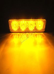 4 pièces LED lumière stroboscopique flash avertissement d'urgence sécurité ambre lumière LED blanche pour voiture automobile camion remorque tout-terrain 4x4 constructi9829851