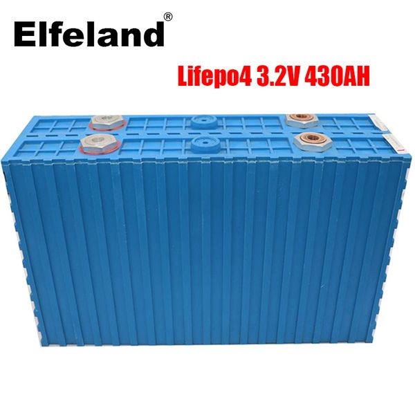 4 Uds Lifepo4 3,2 V 430Ah capacidad de batería de litio real para diy 48V 12V 24V inversor de energía de respaldo solar RV almacenamiento de energía