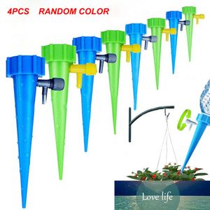 4Pcs/lot Auto Drip Irrigation Automatic Watering System Spike for Plants Flower Indoor Household Waterers Bottle Drip Irrigation