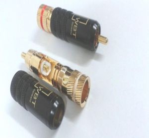 Lote de 4 Uds de cobre de alta calidad, con cabezal para tornillos RCA, conector de audio y vídeo para soldadura 1242026