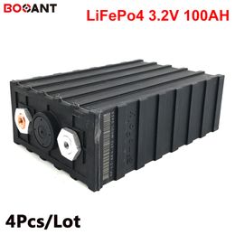 4 Pcs/Lot cycle profond 3.2 V 100Ah LiFePO4 cellule Lithium Ion batterie 60 V 48 V 12 V 100 Ah 200 Ah EV batterie de stockage solaire livraison gratuite
