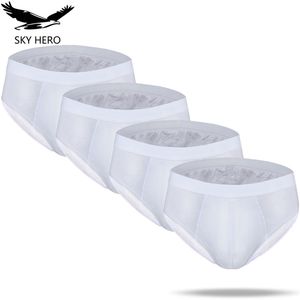 4 unids/lote de calzoncillos de algodón para Hombre, ropa interior blanca, Calzoncillos térmicos, suspensorio para Hombre, calzoncillos para Hombre, pantalones sexis para el hogar para Hombre 210730