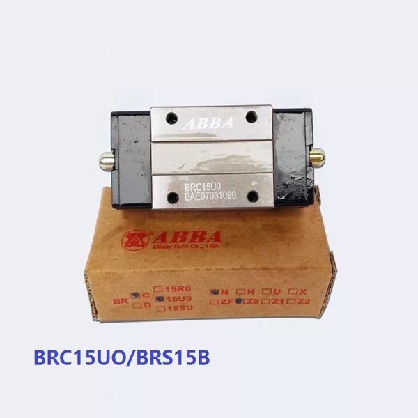 4 unids/lote Original Taiwán ABBA BRC15UO BRS15B deslizante bloque estrecho rodamiento de guía de carril lineal para enrutador CNC máquina láser impresora 3D