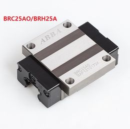 4 stks / partij Originele Taiwan ABBA BRC25AO / BRH25A lineaire flensblokwagen Lineaire spoorgids Lager voor CNC-router Laser Machine