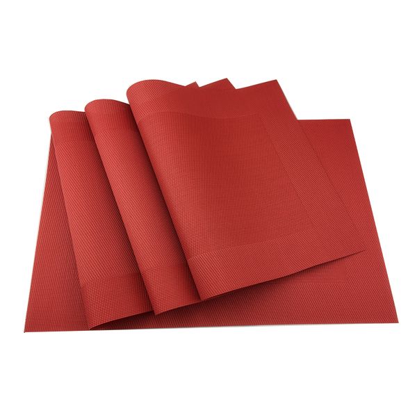 4pcs / lot rouge étanche tampon de tampon de tampon antidérapeunique de tampon anti-disques de table de table de table de table de table de table Noir Tapis de table EXQUISITE TB Sale Y200328