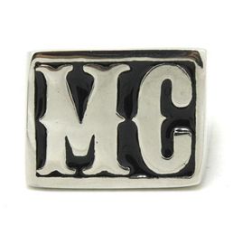 4PCS Lot Size 814 Motorbiker MC Cool Ring 316L Roestvrij staal mode -sieraden Verkopen Biker Style MC Ring276L2789501