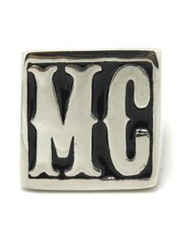 4 stks lot Maat 814 Motorbiker MC Cool Ring 316L Rvs Mode-sieraden Verkopen Biker Stijl MC Ring276l9994020