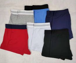 4 stks / partij Maat M-XXL Designer Heren Underpants Boxer Sexy Katoen Ademend Ondergoed Boxers Slips Shorts voor Mannen