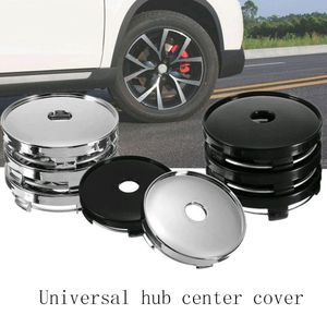 4 stks / partij Universele Wiel Centrum Hub Cap Plating Gewijzigd Bandcentrum Gat Cover Hubcaps Sticker Auto HA51