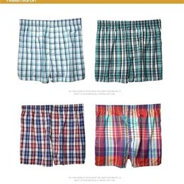 4 stks Mannelijke Slipje Katoen mannen Ondergoed Boxers Ademende Man Boxer Effen Onderbroek Comfortabele Merk Shorts mannen ondergoed 365 220401