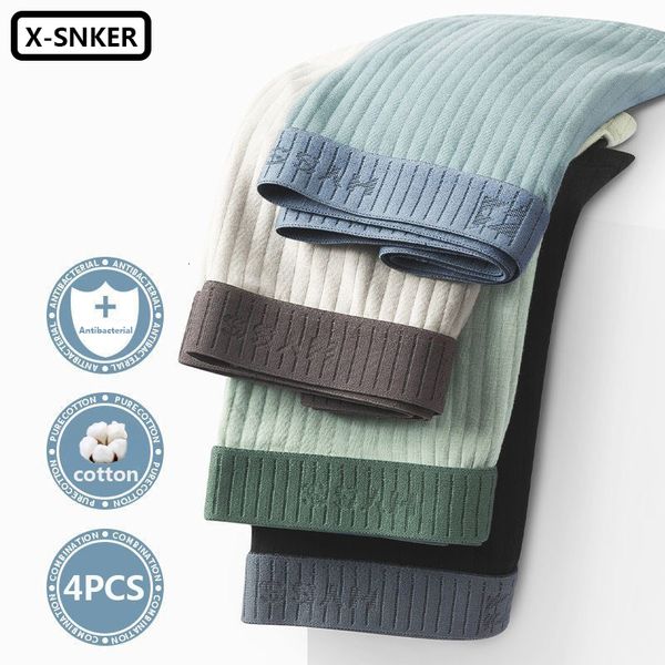 4 Uds. Calzoncillos masculinos de algodón, ropa interior para hombre, bóxer transpirable para hombre, calzoncillos sólidos, pantalones cortos, ropa interior para hombre 365, venta al por mayor, 230612