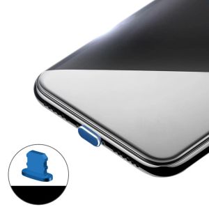 4pcs Metal Anti Dust Plug pour iPhone 14 13 12 Pro Max Protective Port Port Proo-Dust Proof Cover pour Apple XS XR 7 8 Plus iPad