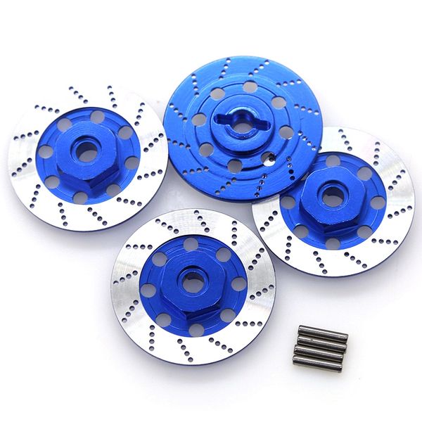 4pcs Metal Brake Disc Roue Rim Box Adaptateur Hex Metal 12 mm pour 1/10 SAKURA D4 Pièces de voitures RC de course sur route