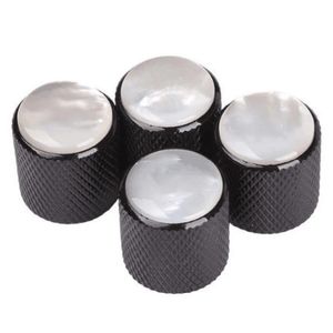 4pcs Guitarra de metal Basco de tono de tono de domo para perillas de control de guitarra eléctrica Instrumentos de cuerda Partes de guitarra para guitarra eléctrica Pandillas de volumen de guitarra