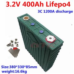 4 pièces nouvelle batterie au lithium 3.2V 400Ah Lifepo4 capacité réelle pour 12V 24V 48V stockage d'énergie solaire onduleur batterie de secours RV