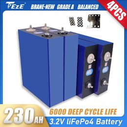 4 Uds nueva batería de litio Lifepo4 de 3,2 V batería de 230Ah para Scooter barco eléctrico carretilla elevadora RV almacenamiento de energía Solar libre de impuestos EE. UU. UE