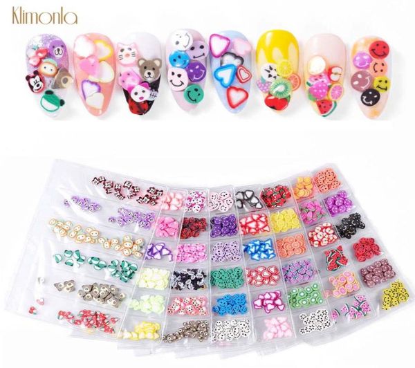 4 Unids Nuevo Estilo Estilos Mixtos Fimo Fruta Pequeñas Rebanadas Etiqueta Arcilla Polimérica Diseños DIY Rebanada Nail Art Decoraciones Consejos Accesorios 2622612