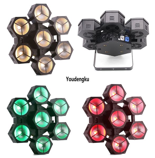 4pcs nouveau style neige pétale modélisation lumières de mariage DMX512 7 yeux 40w RGBW faisceau led effet stroboscopique lumières LED lumière stroboscopique pour dj party disco b