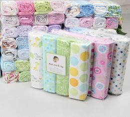 4 stks / pak 100% katoen Supersoft Flanel Baby Deken, Baby Ontvangend Deken Bedsheet, Swadding voor baby, katoenen blad voor baby 201128