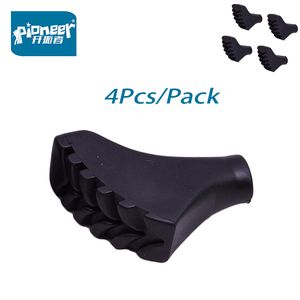 4 stks / pack Pole Tip Protector Rubber Tips Wandelen Pool Vervanging Tips Beton Cement Floor Nordic Walking Wandeling Trail Polen